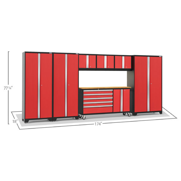 NewAge Products Bold Series 7 Piece Complete Garage Storage System